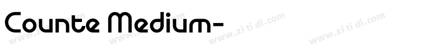 Counte Medium字体转换